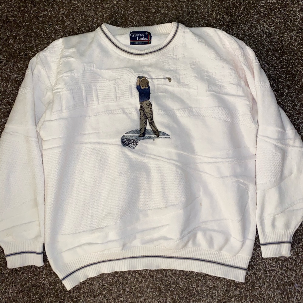 Cypress Links made in USA Golf sweater Sz L